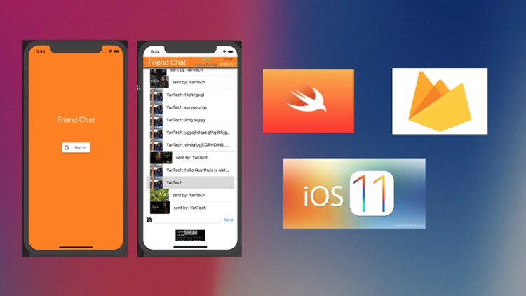 Download Simple iOS Chat App in Swift 4 & Firebase 4