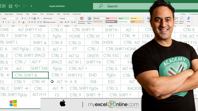 Microsoft Excel - 333 Microsoft Excel Keyboard Shortcuts - Free Udemy Courses