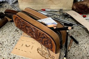 Leather carving pencil case - FreeCourseSite